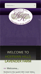 Mobile Screenshot of hoffmanhillslavender.com