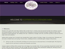 Tablet Screenshot of hoffmanhillslavender.com